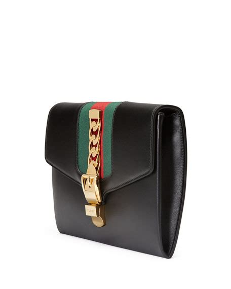 gucci sylvie small wristlet clutch bag|clutch gucci original.